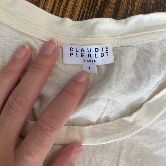 Tee-Shirt Claudie Pierlot size 1 - great condition - Picture 2 of 3